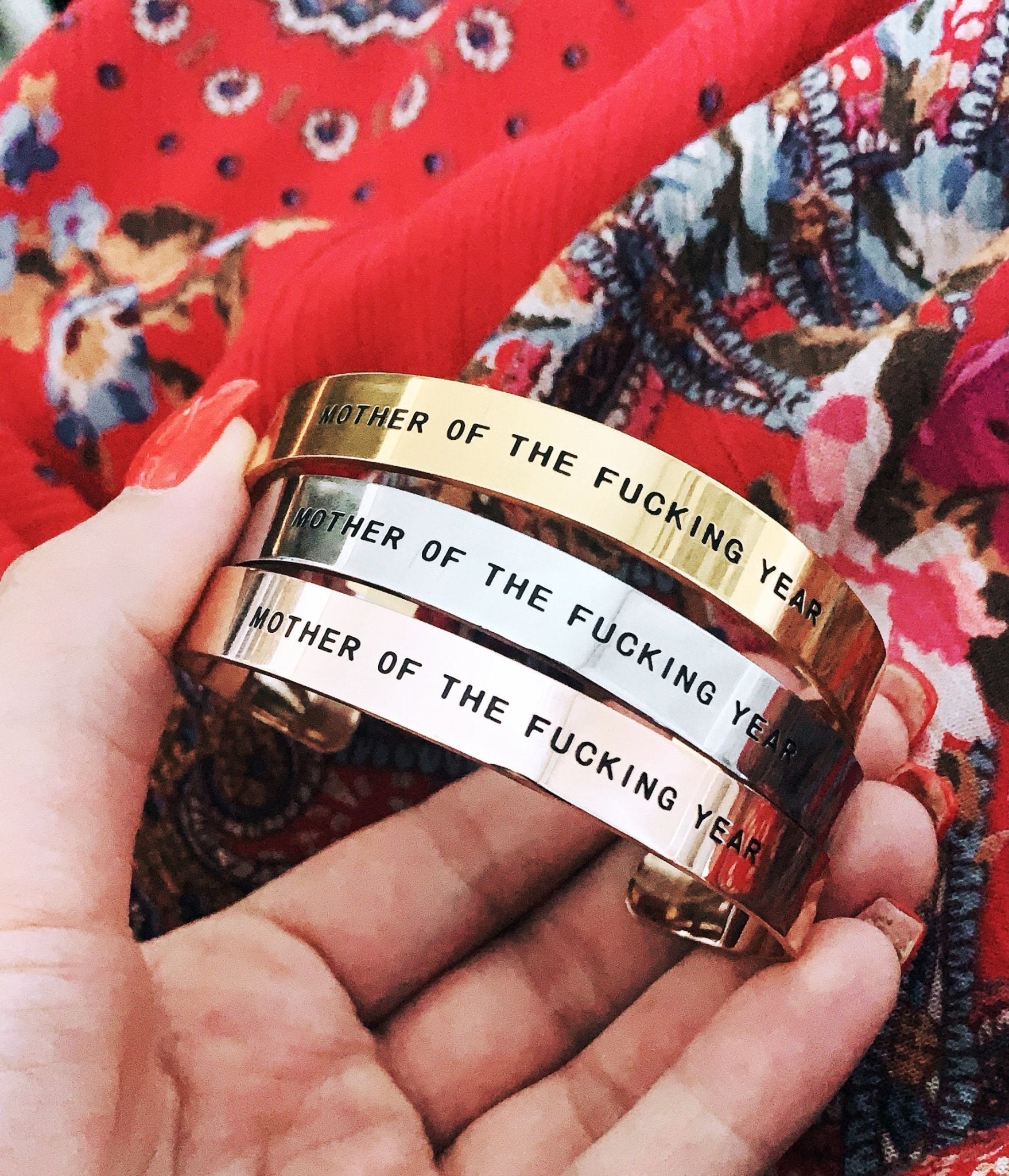 Mother Of The Fucking Year Bracelet Cuff - UntamedEgo LLC.
