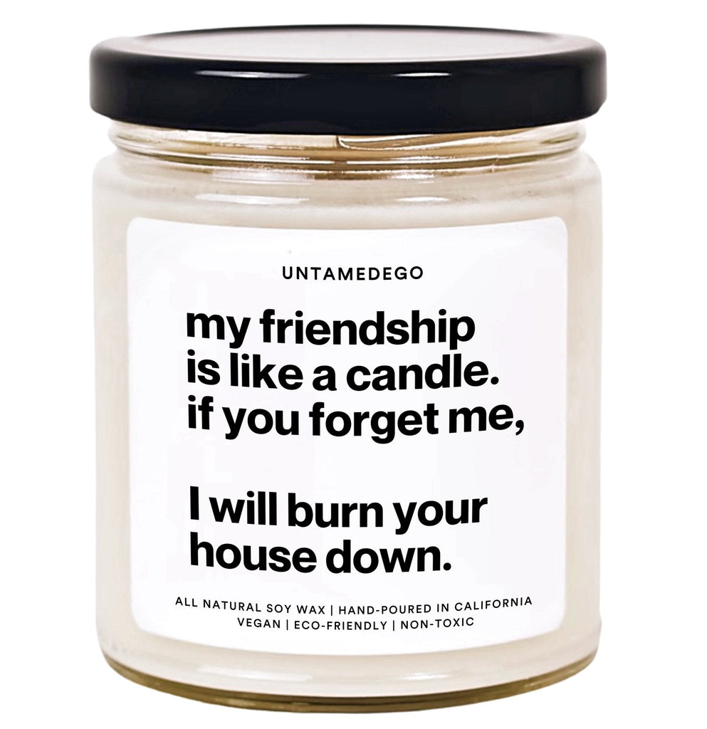 My Friendship Is Like A Candle Hand Poured Candle - UntamedEgo LLC.