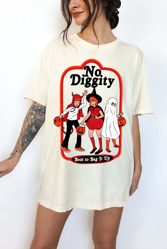 No Diggity About To Bag It Up Halloween Tee - UntamedEgo LLC.