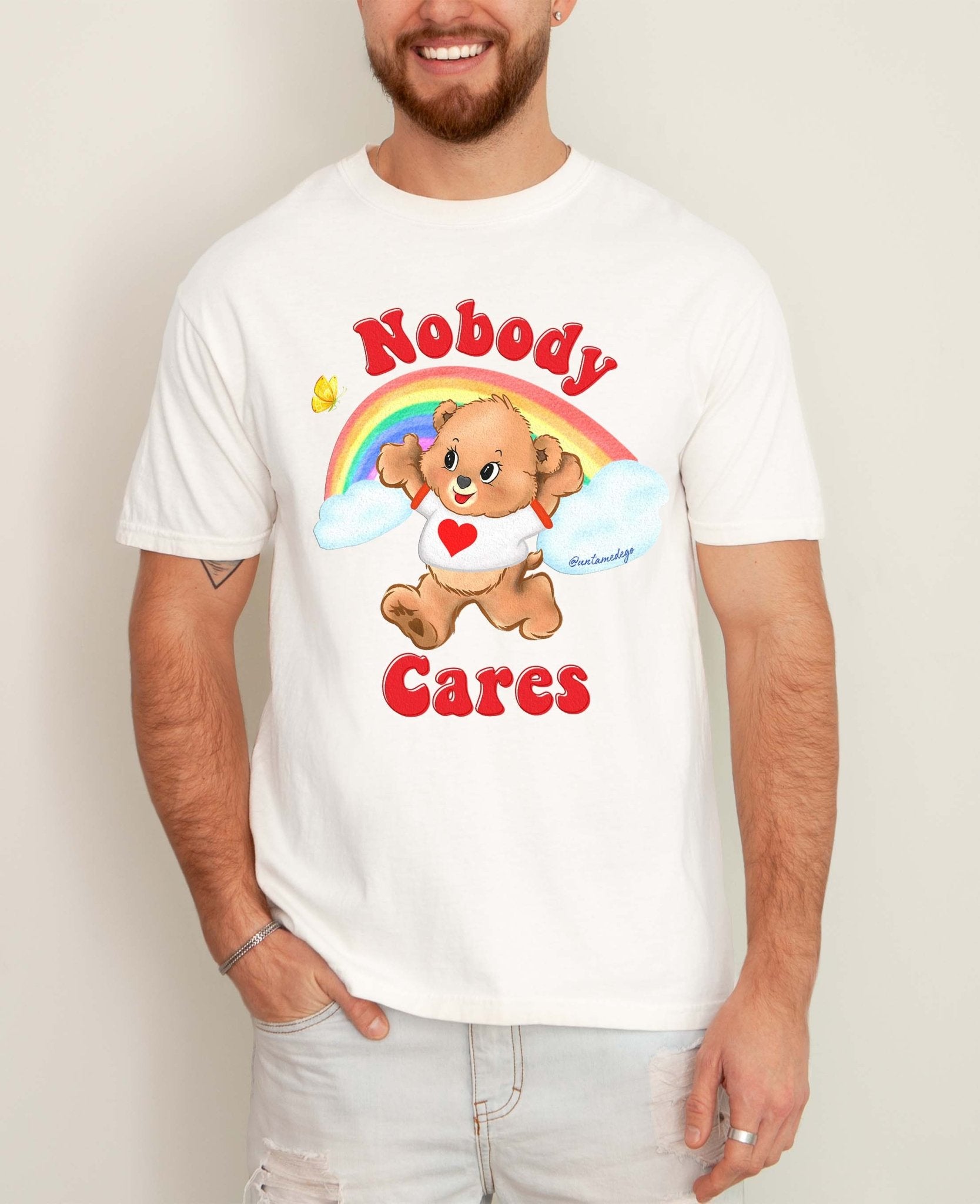 Nobody Cares Lolly The Bear Mens Tee - UntamedEgo LLC.