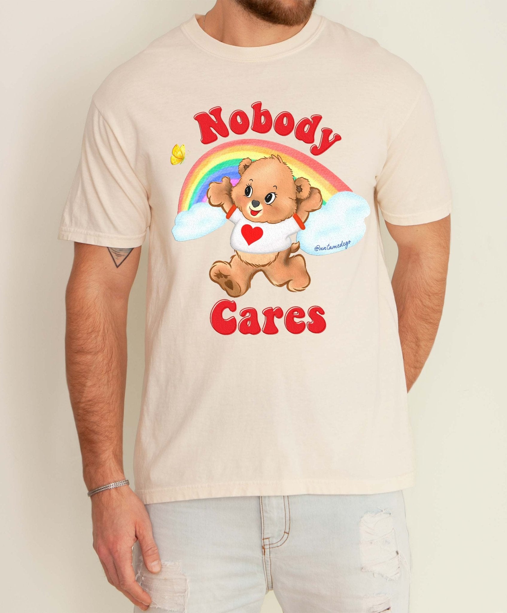 Nobody Cares Lolly The Bear Mens Tee - UntamedEgo LLC.