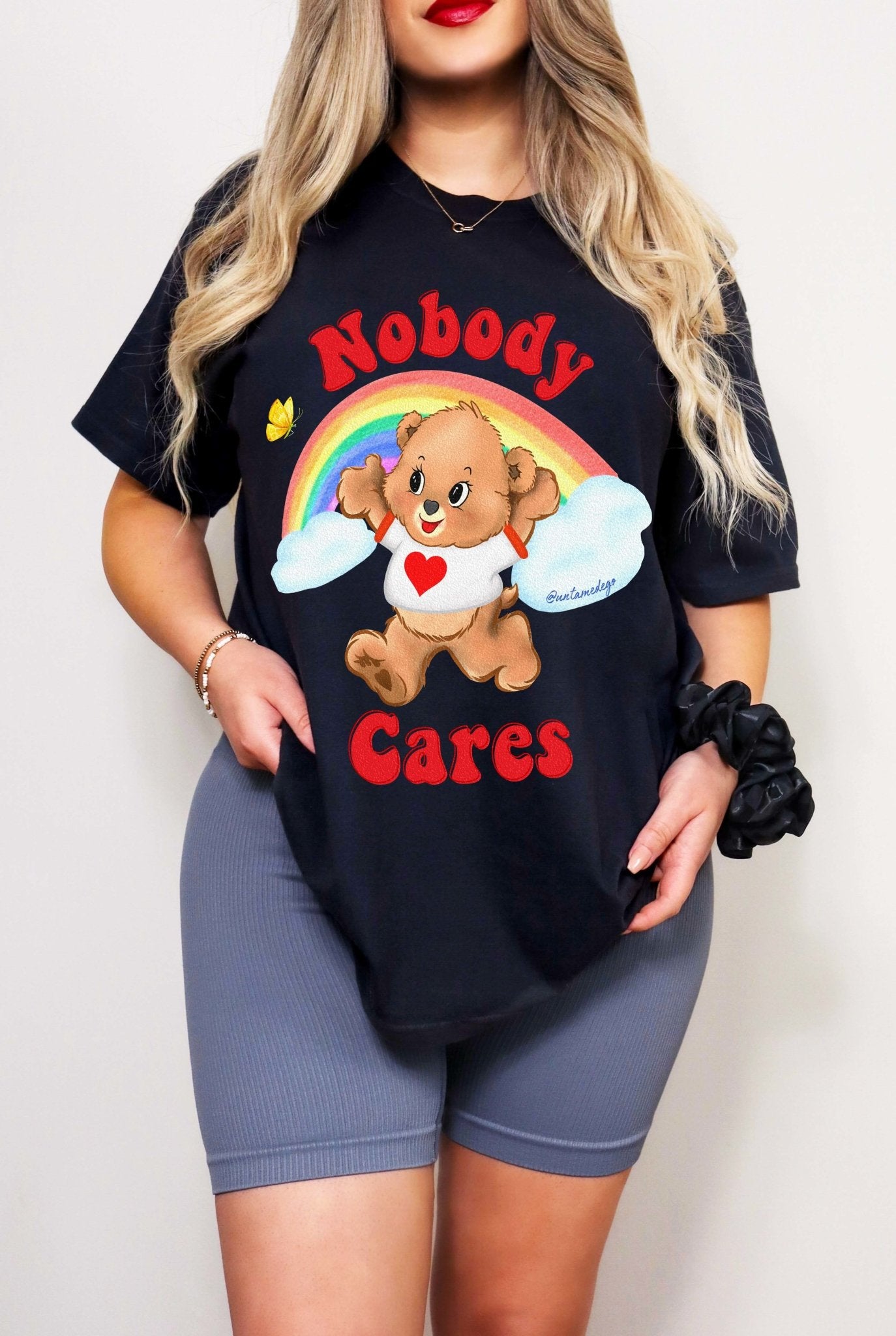 Don't Fucking Care Bear Exclusive Tee White / Small | UntamedEgo LLC.