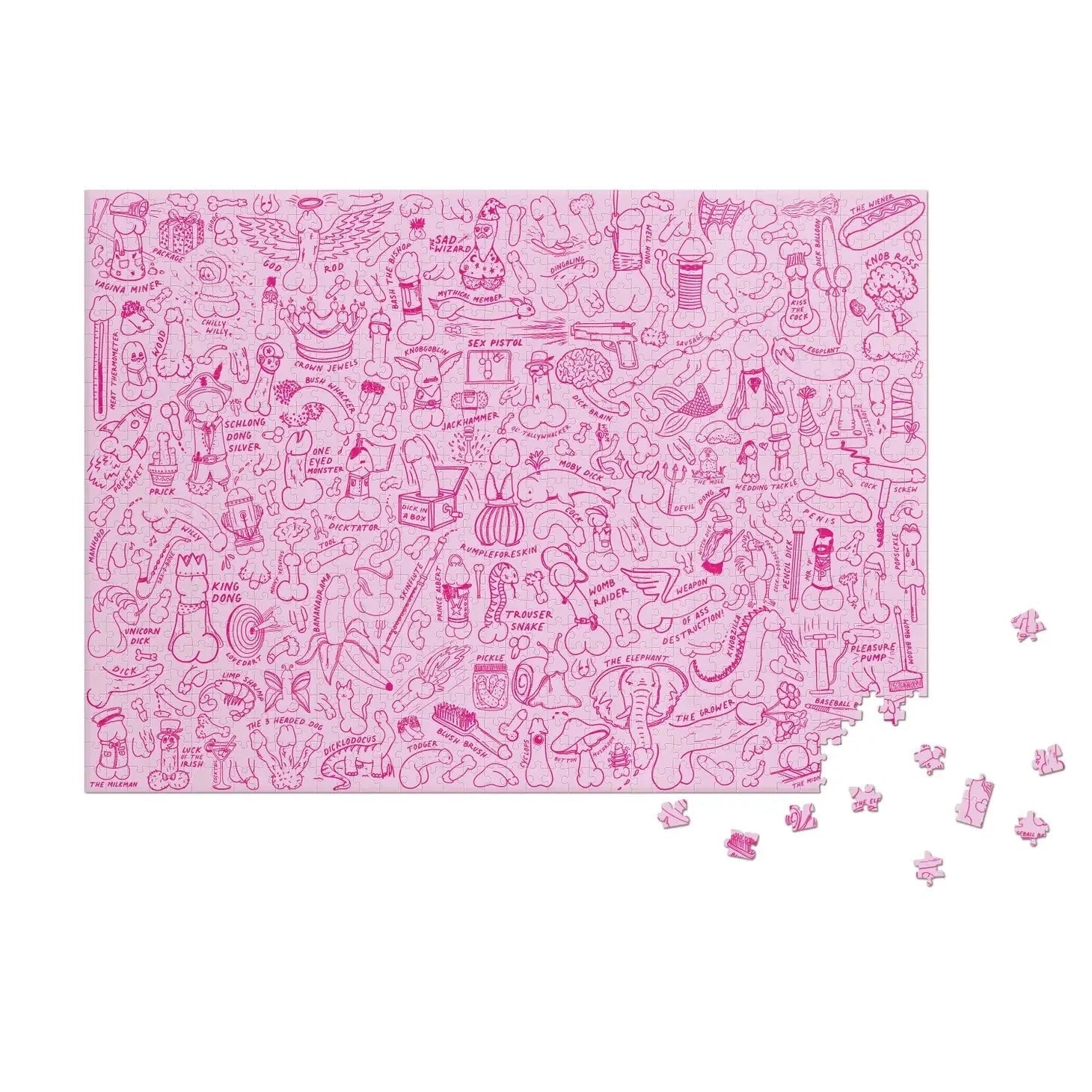Penis Puzzle Jigsaw (1000 piece) - UntamedEgo LLC.