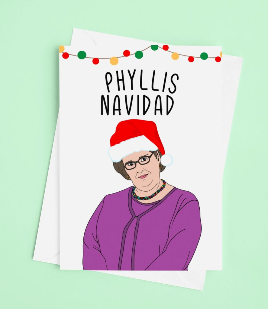 Phyllis Navidad Christmas Greeting Card - UntamedEgo LLC.