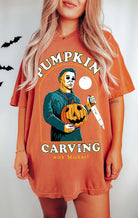 Pumpkin Carving With Michael Halloween Tee - UntamedEgo LLC.