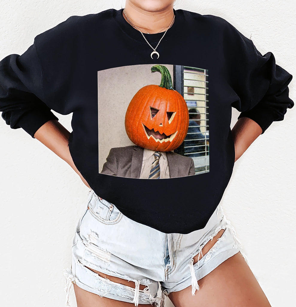 Pumpkin Head Crew Sweatshirt - UntamedEgo LLC.