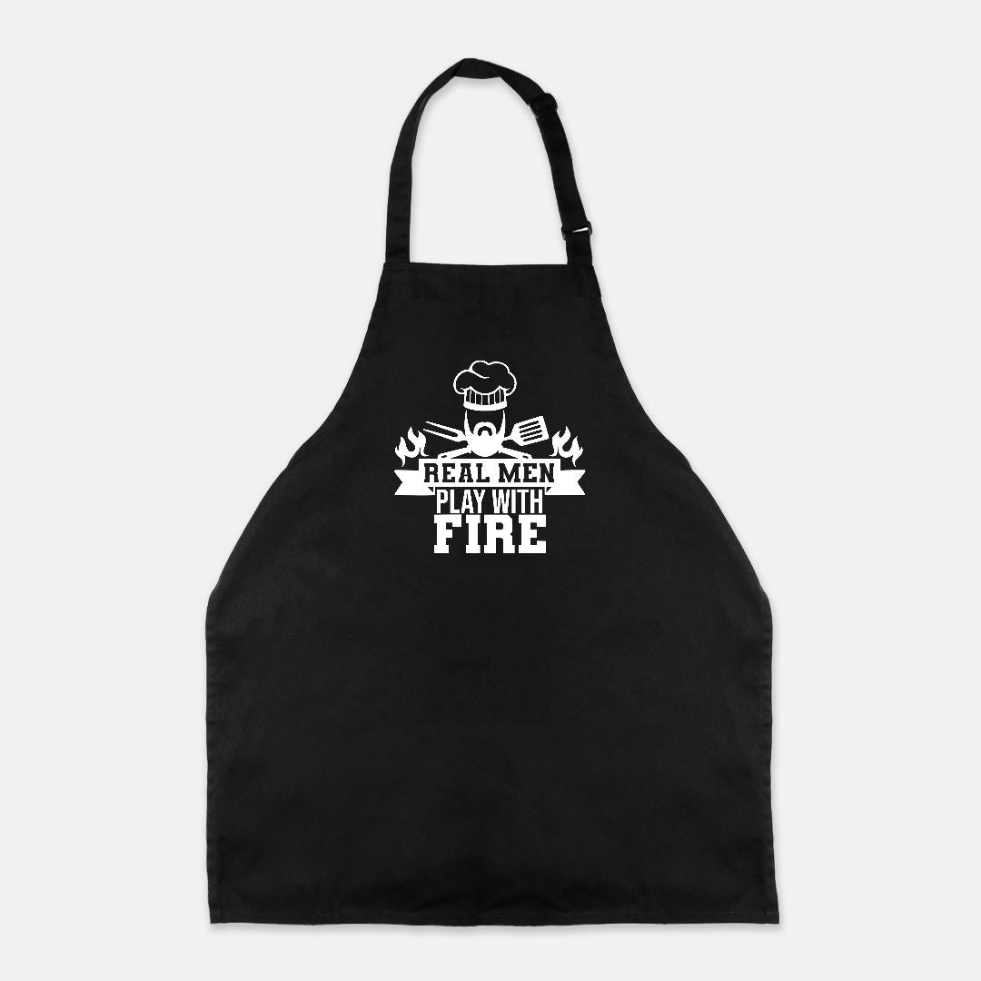Real Men Play With Fire Apron - UntamedEgo LLC.
