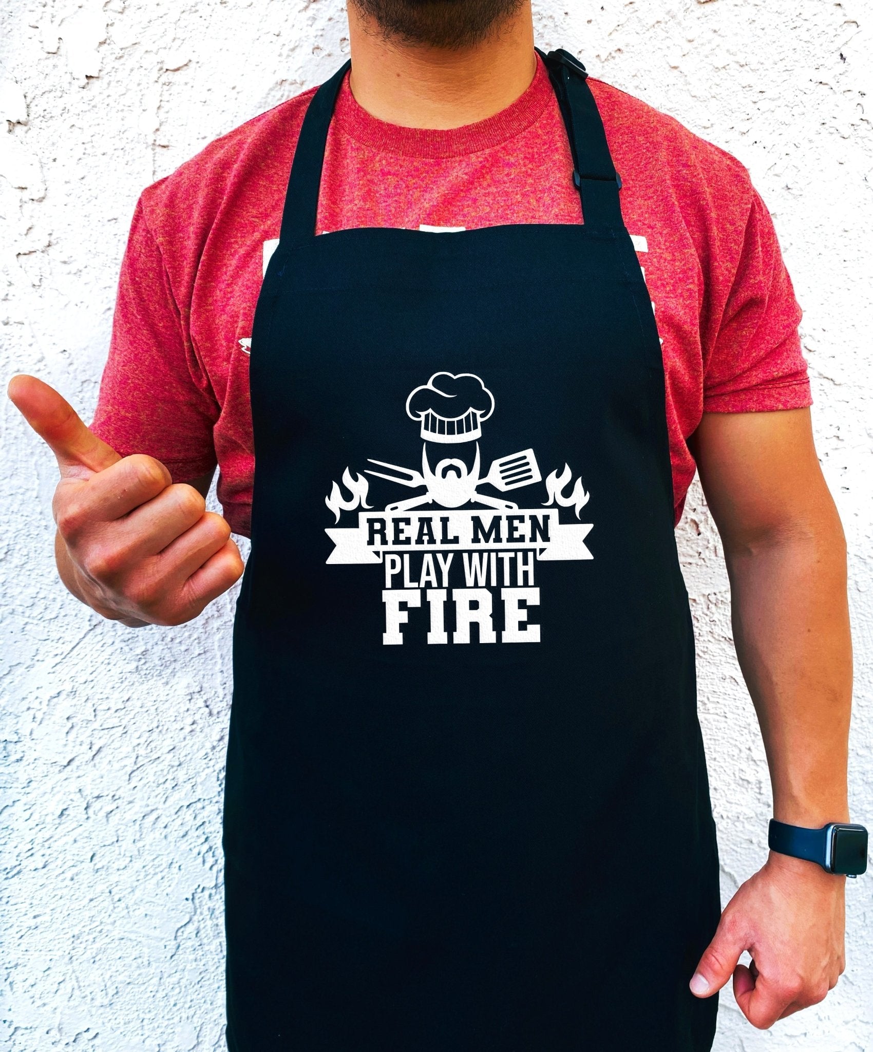 Real Men Play With Fire Apron - UntamedEgo LLC.