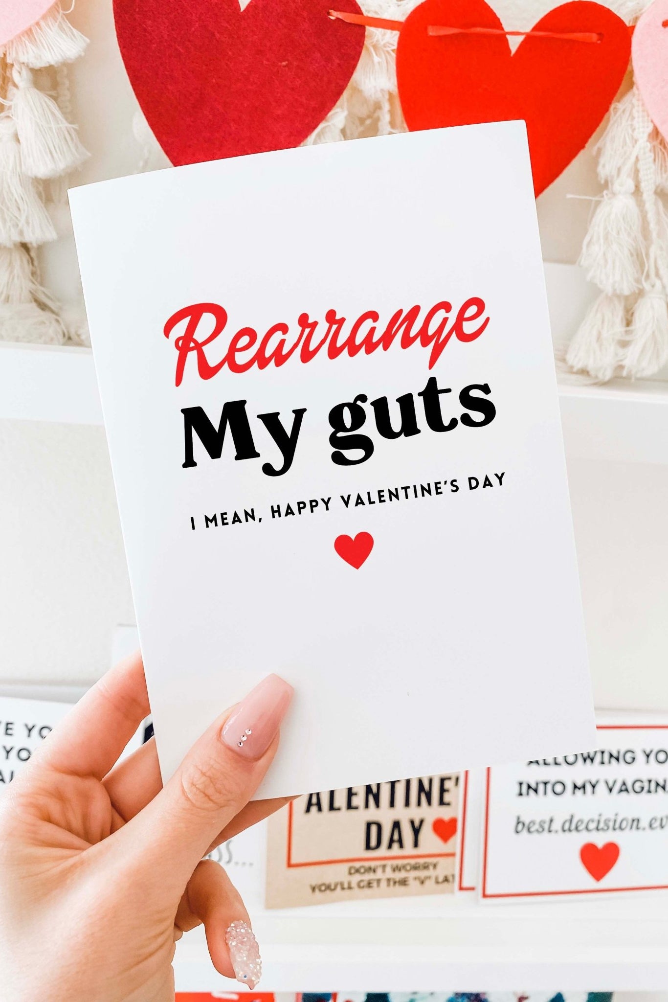 Rearrange My Guts Valentine's Day Card - UntamedEgo LLC.