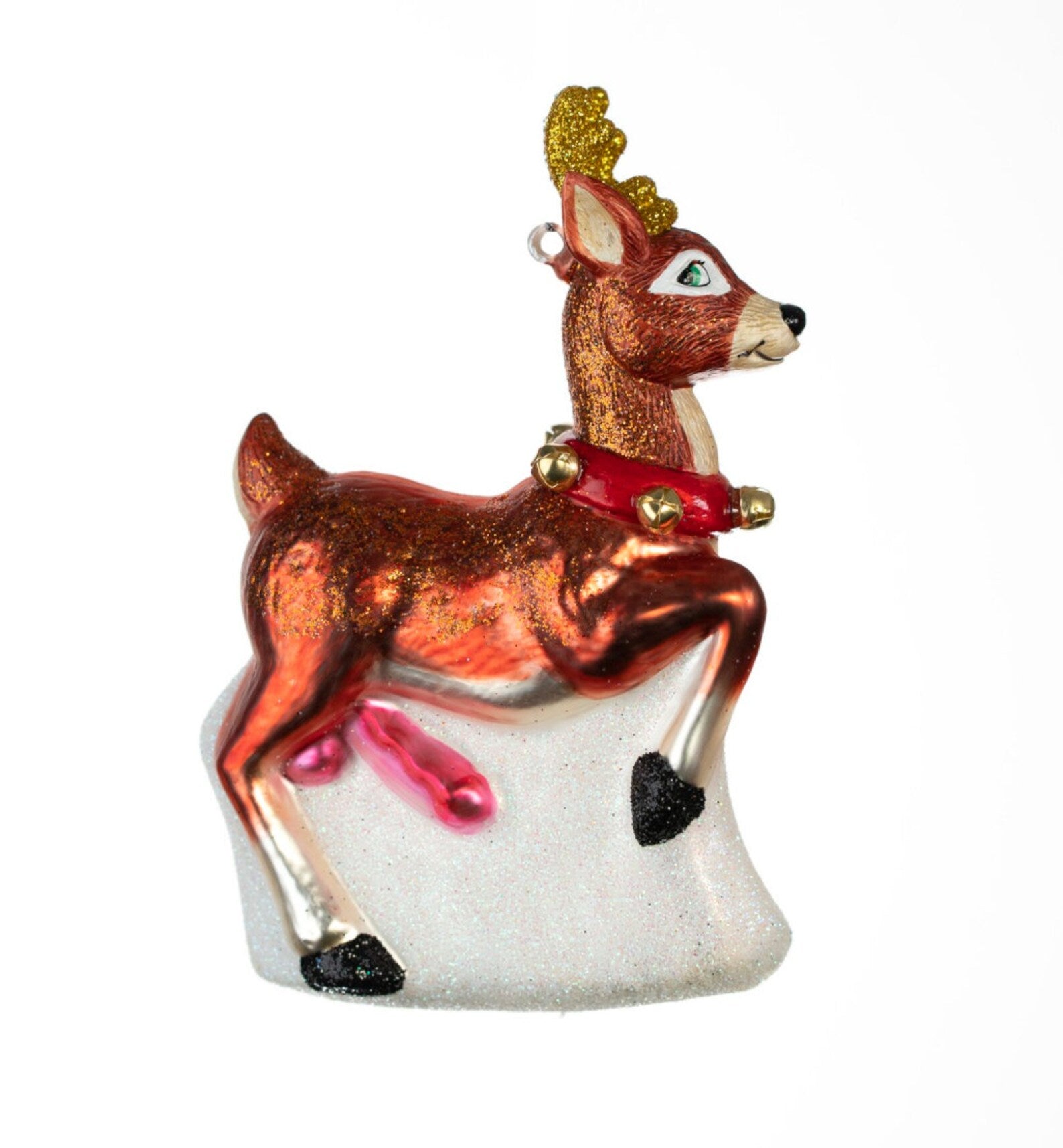 Red Rocket Reindeer Christmas Ornament - UntamedEgo LLC.