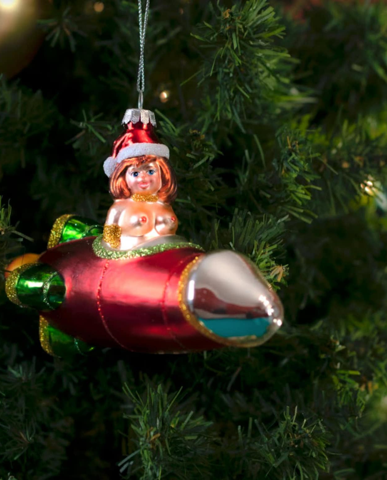 Rocket Tits Christmas Ornament - UntamedEgo LLC.