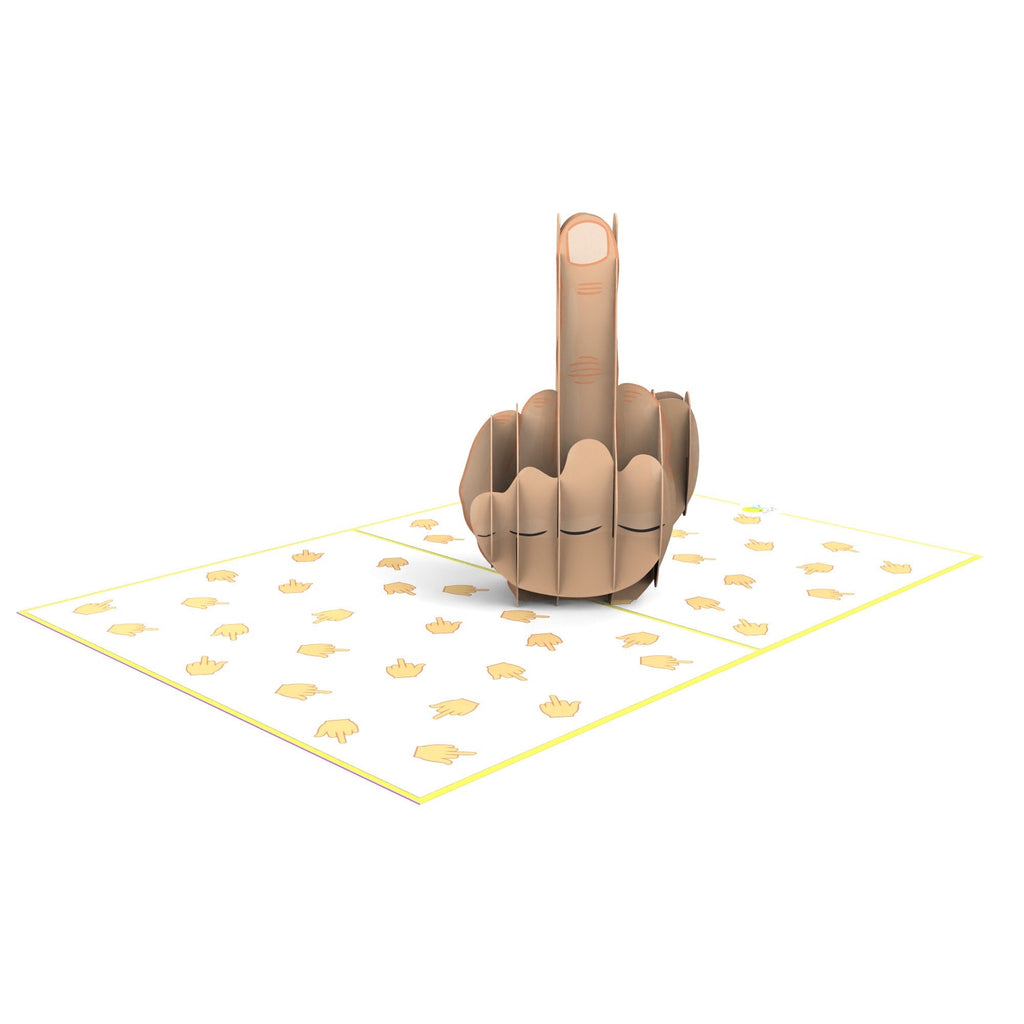 Rude Fuc* You Pop Up 3D Middle Finger Card - UntamedEgo LLC.