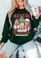 Santa's Sleighers Christmas Unisex Crew Sweater - UntamedEgo LLC.