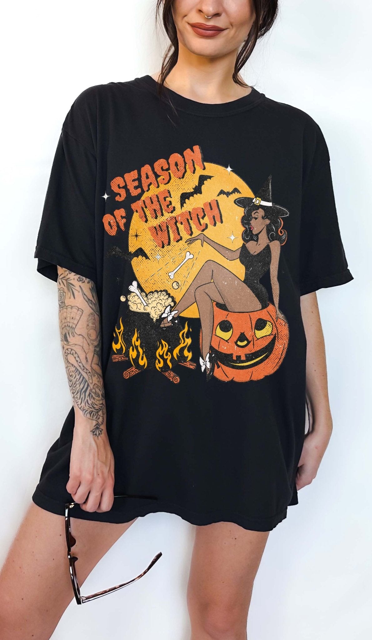 Season Of The Witch Halloween Vintage Tee - UntamedEgo LLC.
