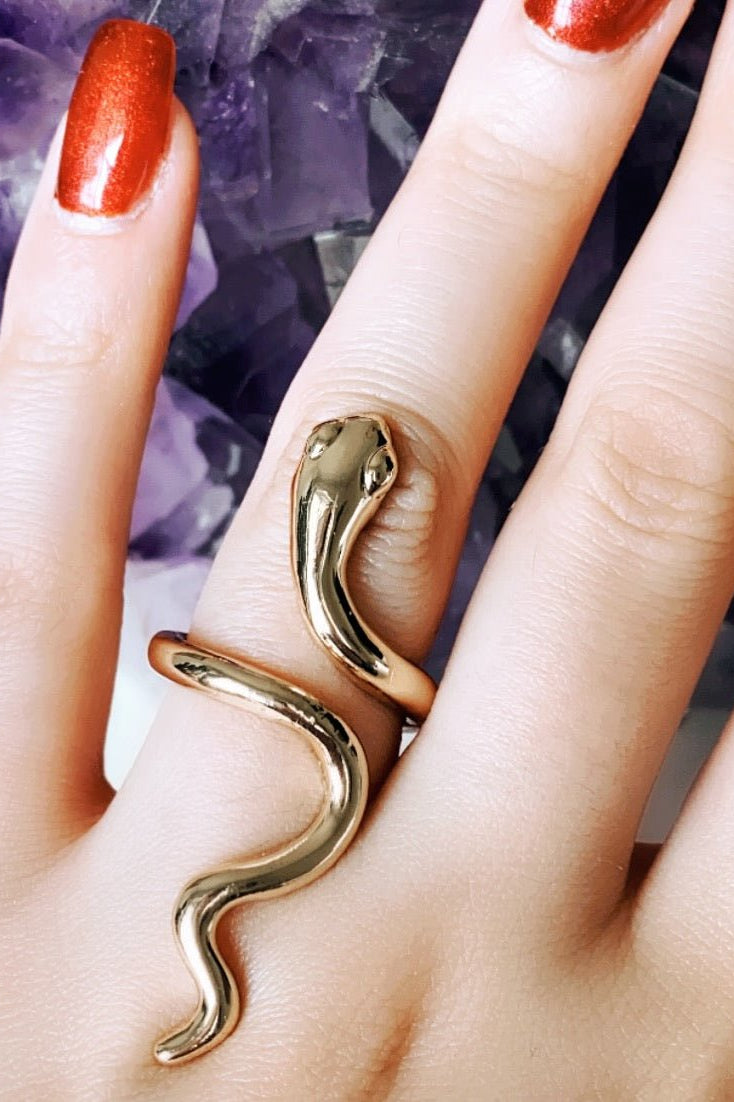 Serpent Gold Ring - UntamedEgo LLC.