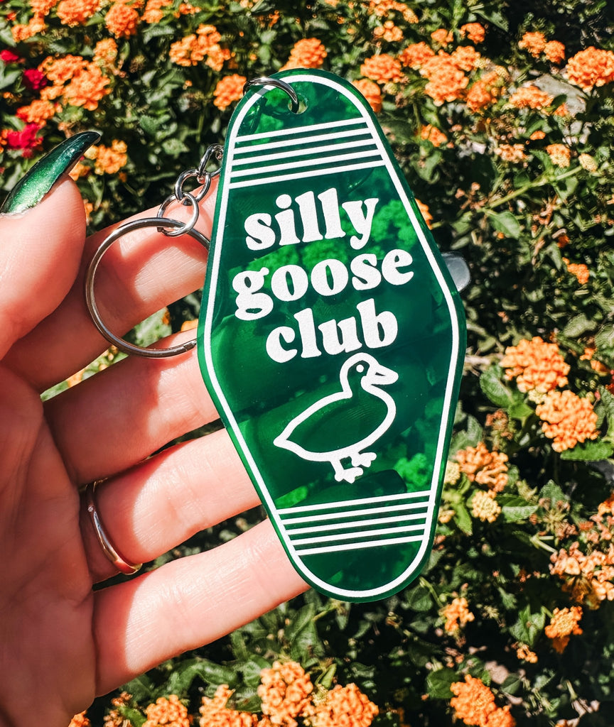Silly Goose Club Motel Keychain - UntamedEgo LLC.