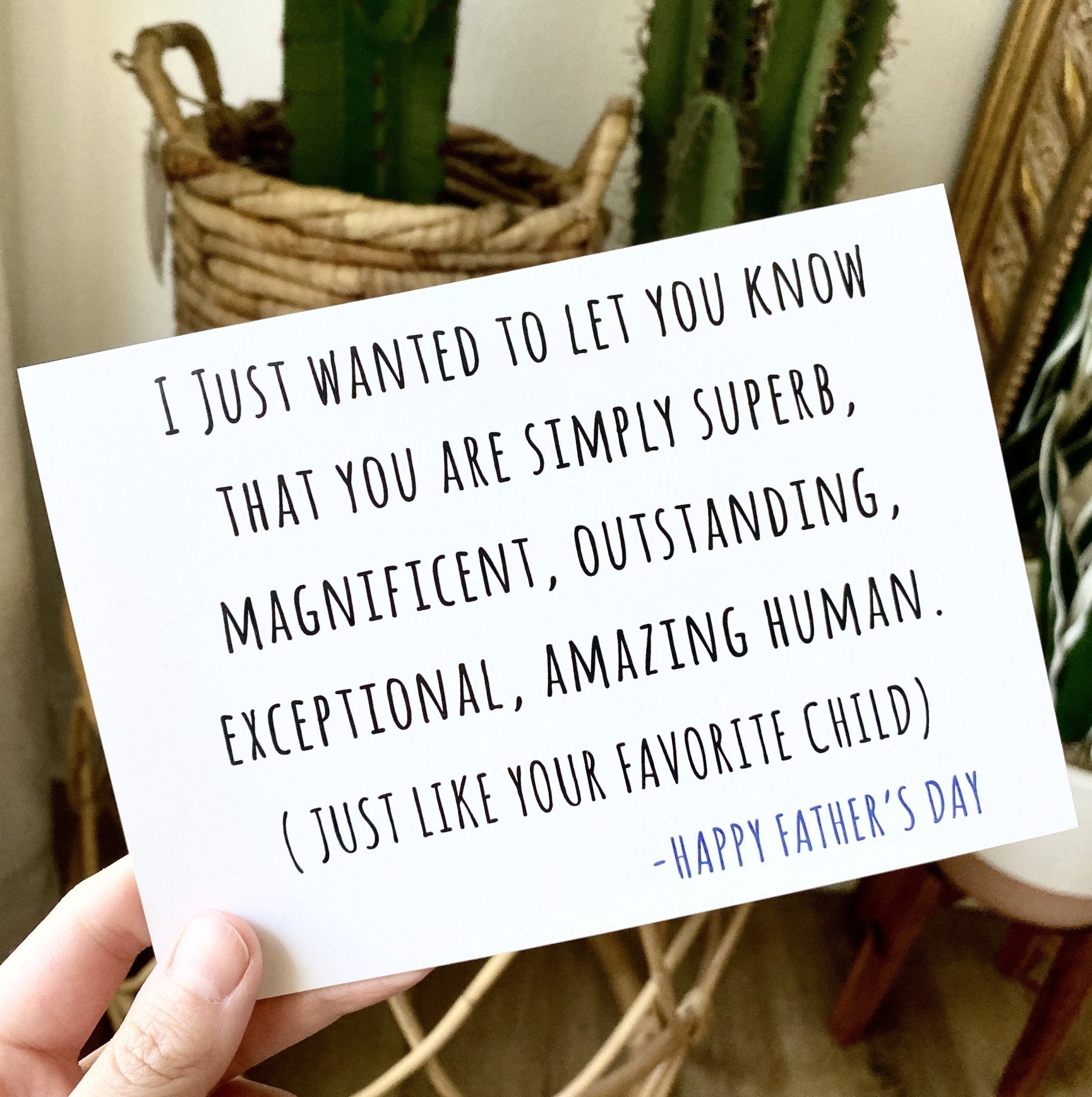 Simply Superb Father's Day Greeting Card - UntamedEgo LLC.