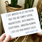 Simply Superb Father's Day Greeting Card - UntamedEgo LLC.