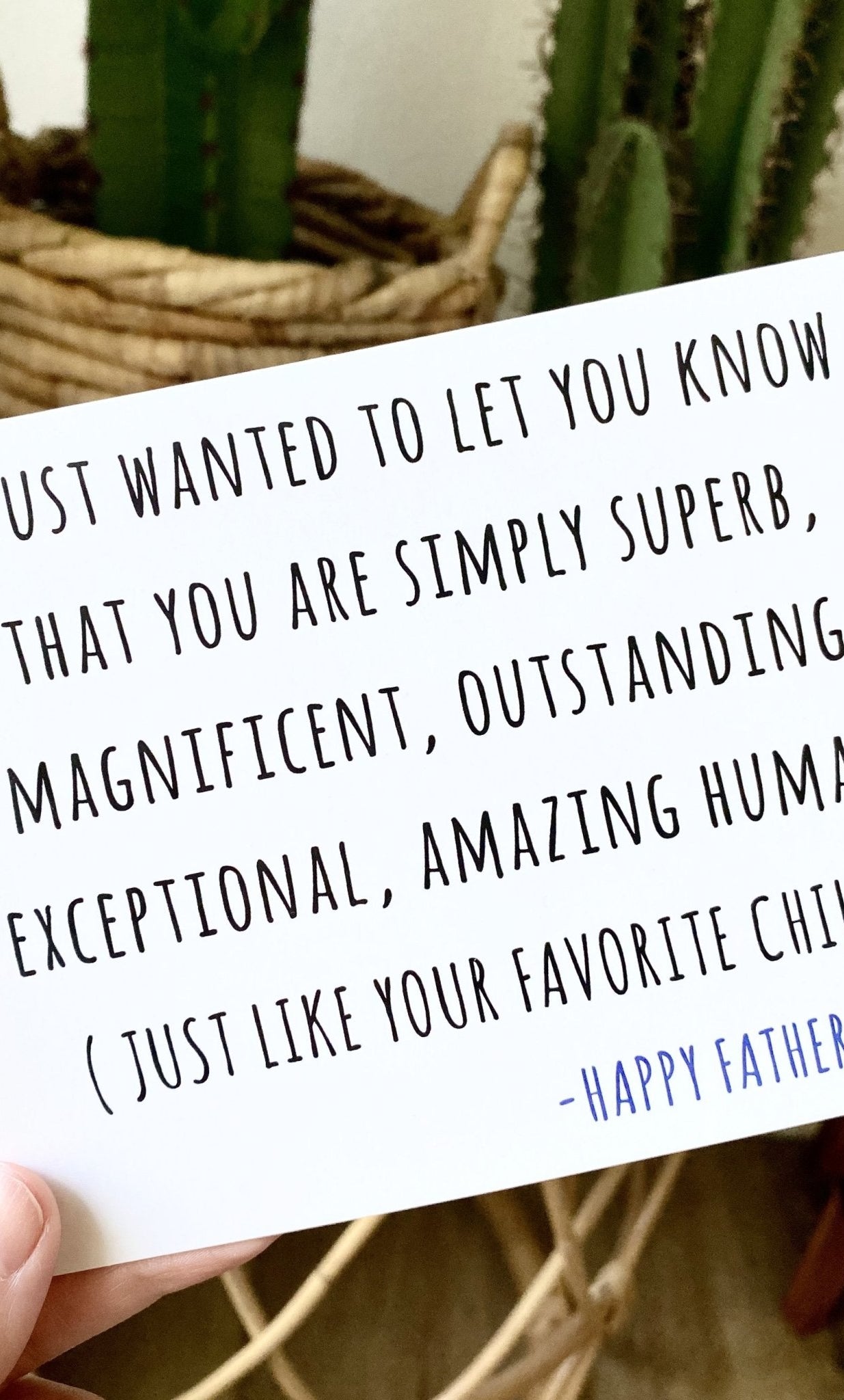 Simply Superb Father's Day Greeting Card - UntamedEgo LLC.