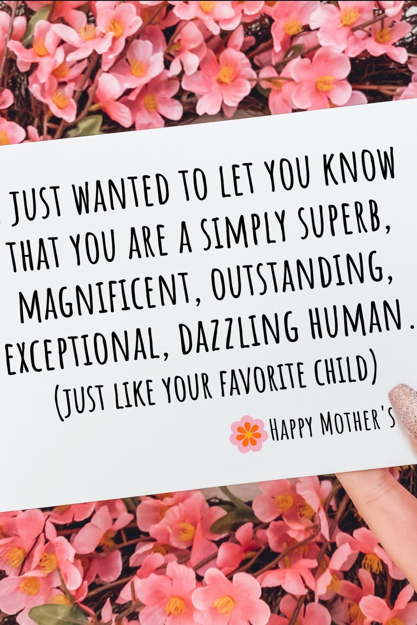 Simply Superb Mother's Day Greeting Card - UntamedEgo LLC.