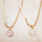 Smiling Face Pendant Necklace Baroque Pearl Necklace - UntamedEgo LLC.