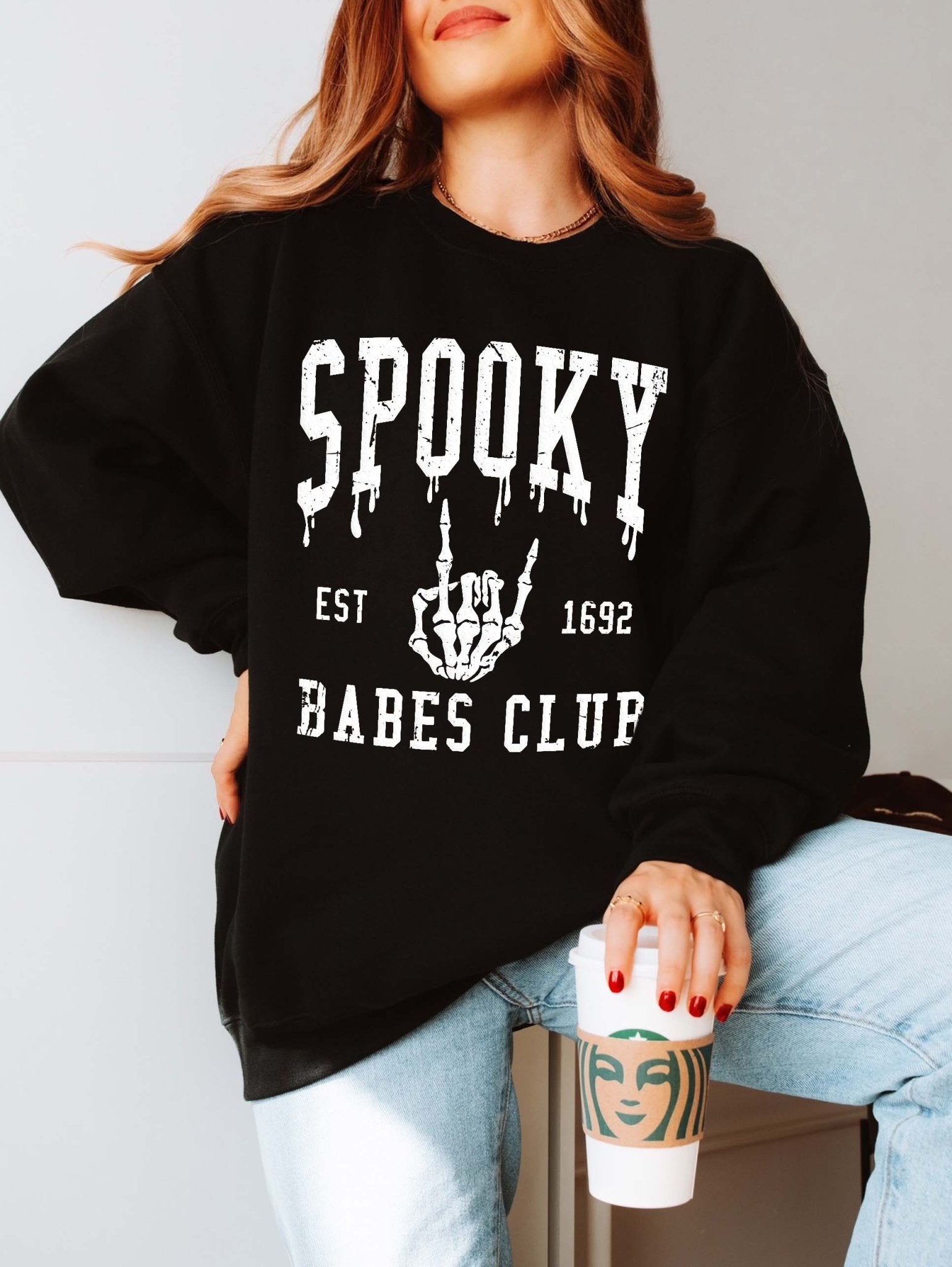 Spooky Babes Club Crew Sweatshirt - UntamedEgo LLC.
