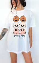 Spooky Vibes Cute Halloween Tee - UntamedEgo LLC.