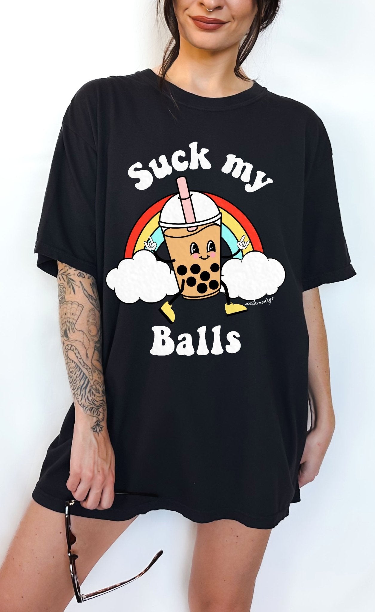 Sucks My Balls Boba Tee - UntamedEgo LLC.