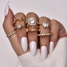 Sweet Rose Stacking Ring 7 Piece Set - UntamedEgo LLC.