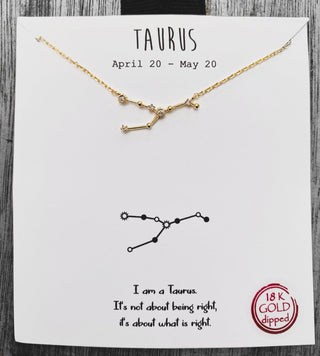 Taurus Constellation Star Charm Necklace - UntamedEgo LLC.