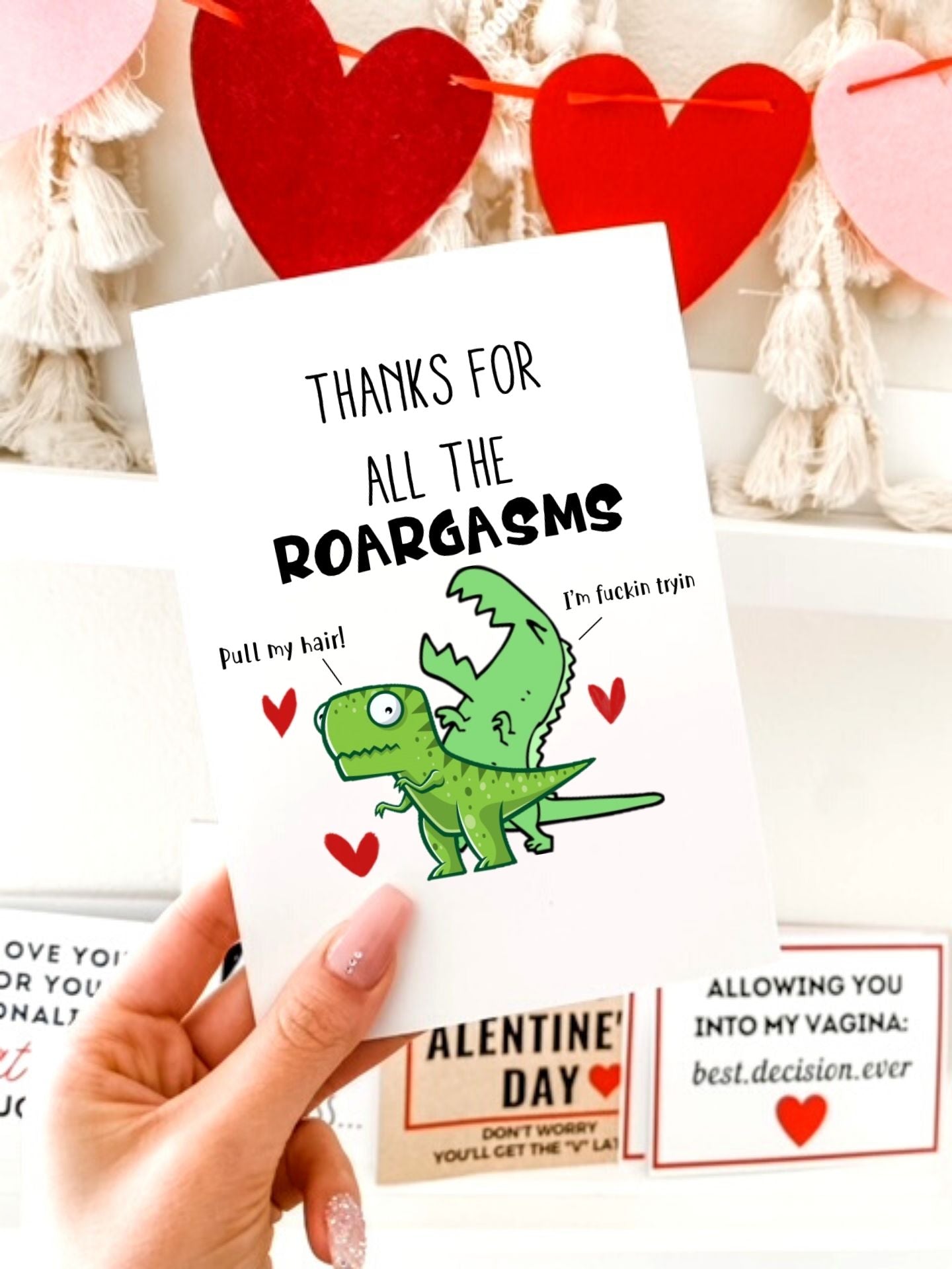 Thanks for All The Roargasms Greeting Card - UntamedEgo LLC.
