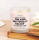 The F*cking Finally Candle-A Candle For When The Kids Are Finally Asleep Frosted Glass Jar Candle - UntamedEgo LLC.