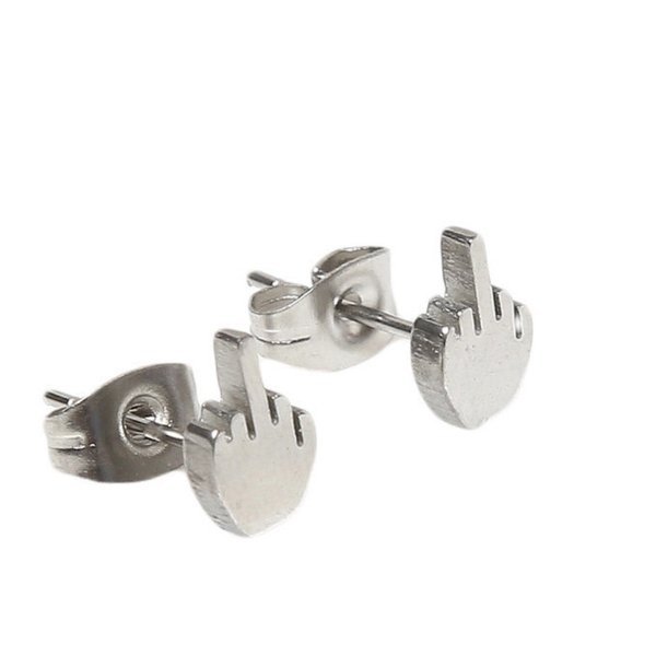 The Middle Finger Stud Earrings - UntamedEgo LLC.