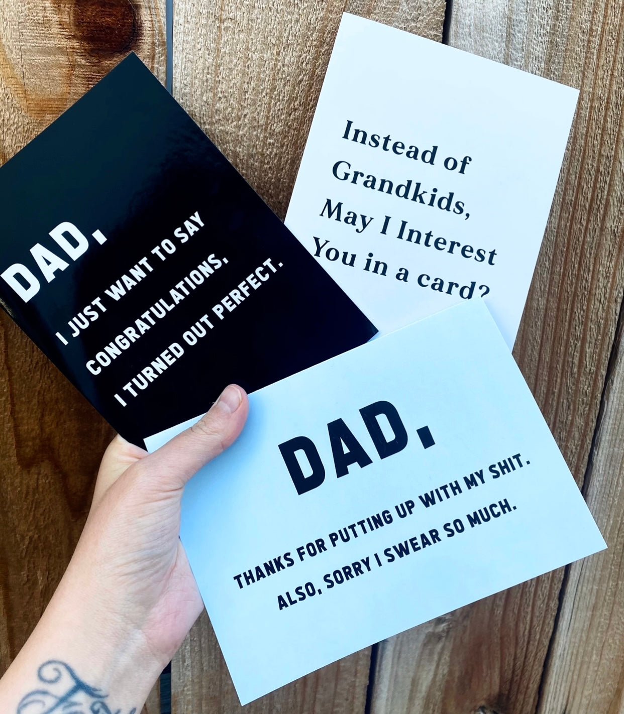 Top Sellers Variety Pack For Dad Set of Three Cards - UntamedEgo LLC.