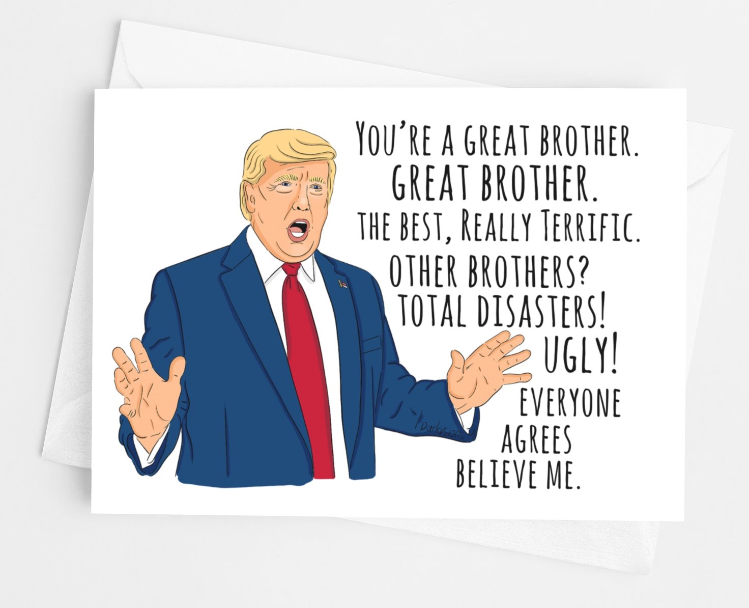 Trump Great Brother Card - UntamedEgo LLC.
