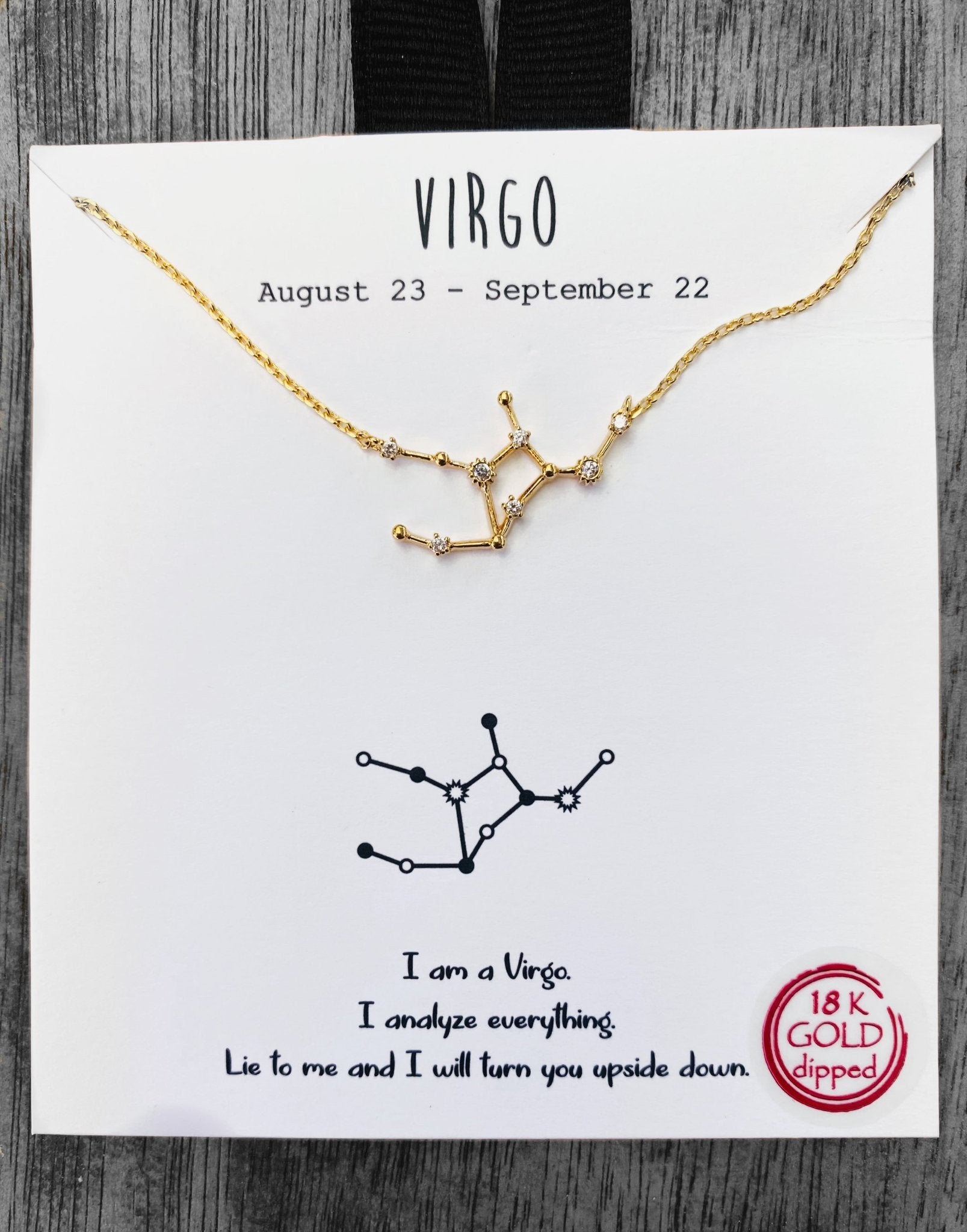 Virgo Constellation Star Charm Necklace - UntamedEgo LLC.