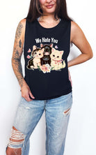 We Hate You Kitty Muscle Tank - UntamedEgo LLC.