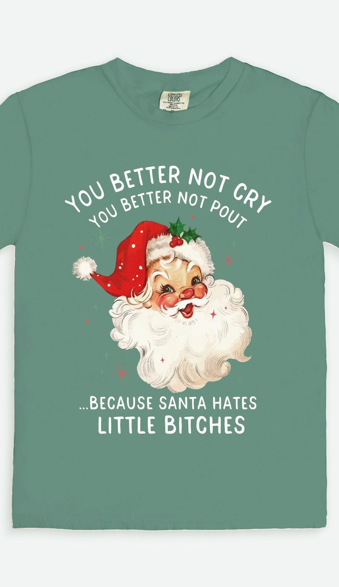 You Better Not Cry You Better Not Pout Santa Christmas Tee - UntamedEgo LLC.